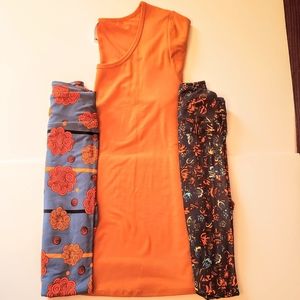 Lularoe Classic T & 2 pairs of leggings